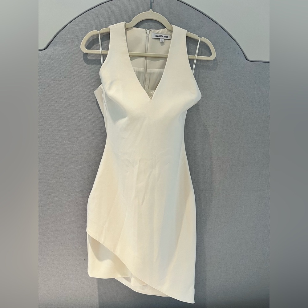 Elizabeth and James Cream Asymmetrical Dress
